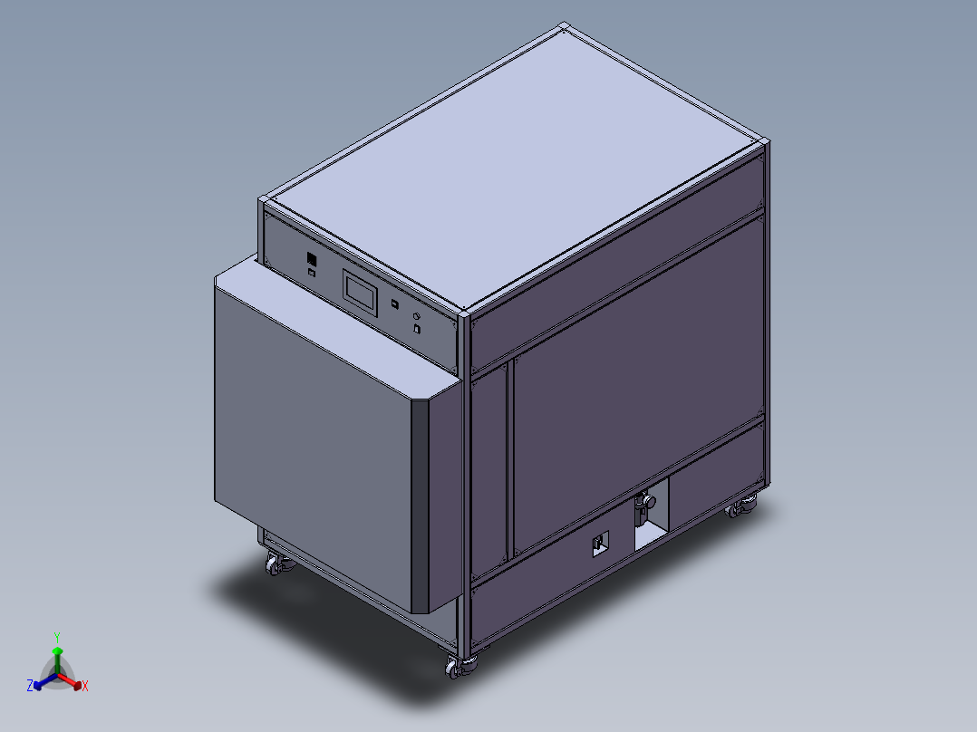 800高压脱泡机正等轴测图