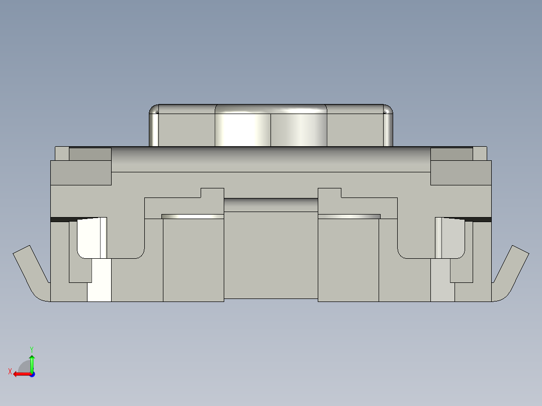 14.7㎜ x 3.5㎜ SMD轻触开关后视图