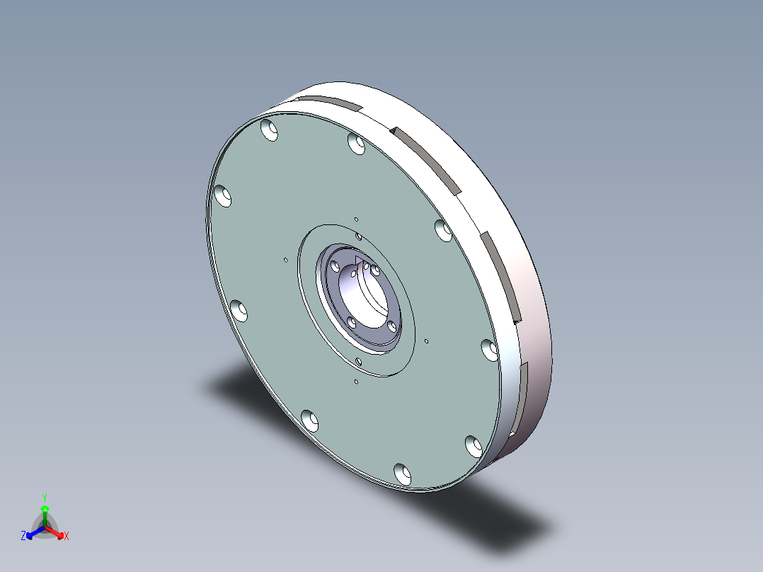 模型(1)正等轴测图