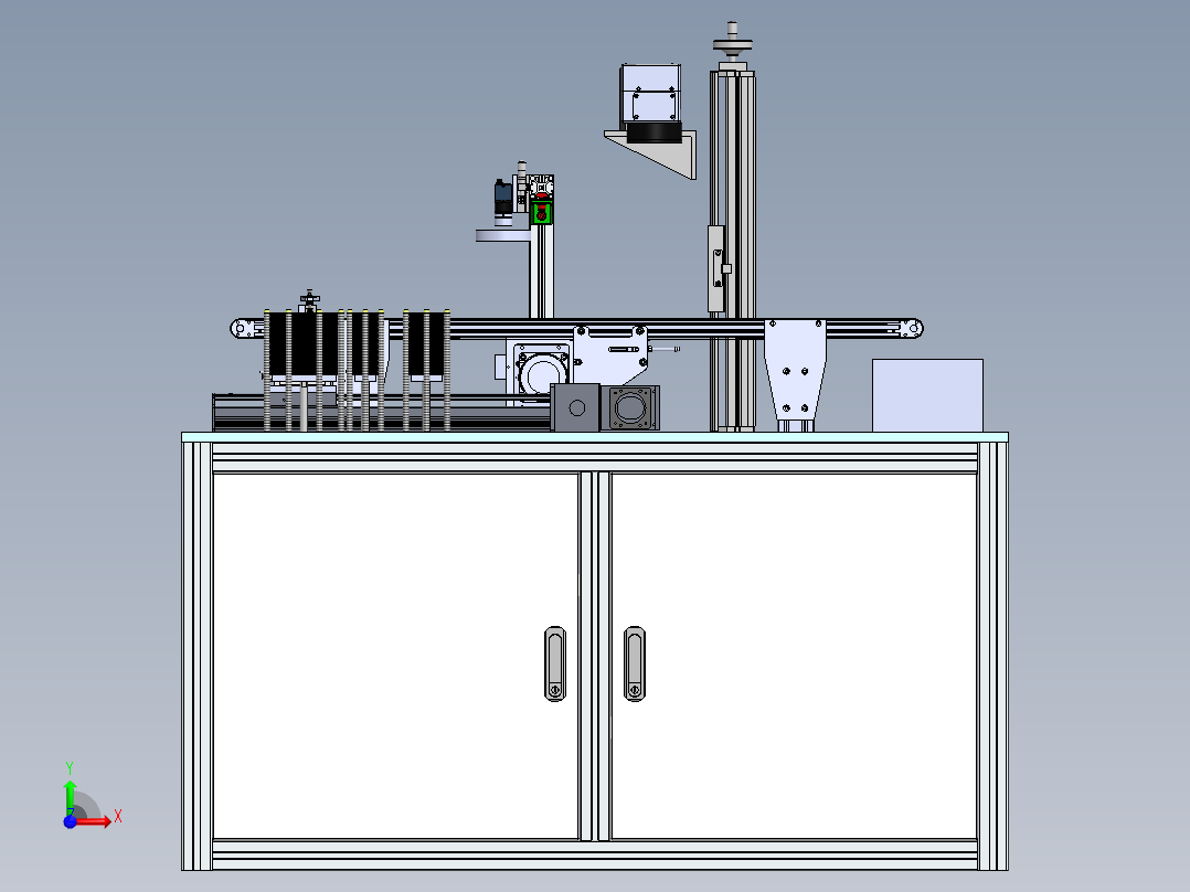 打标机方案前视图