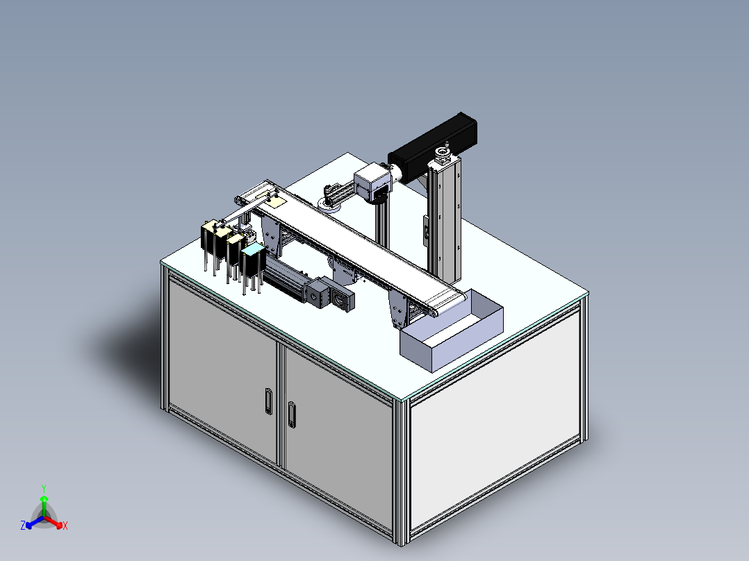 打标机方案正等轴测图