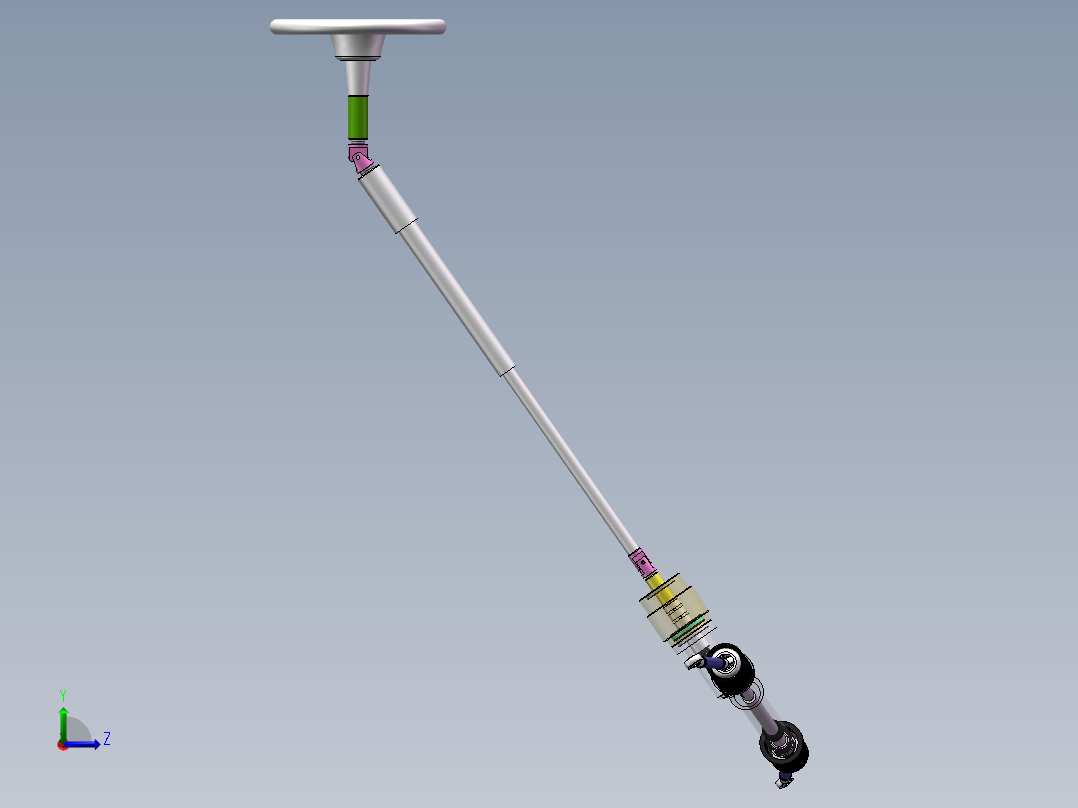 汽车齿轮齿条转向器的设计(CAD图纸+SolidWorks三维模型+说明书)左视图