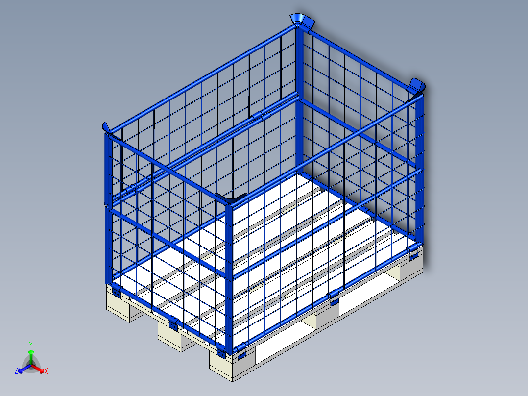 托盘 设计模型 (7)正等轴测图