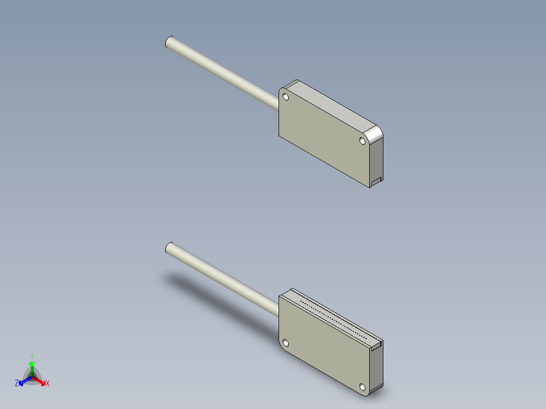 矩阵光纤_对射型FT-S14正等轴测图