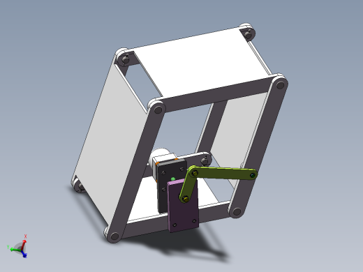 Q189-大型四边形滚动机构的设计与研究【三维SolidWorks】