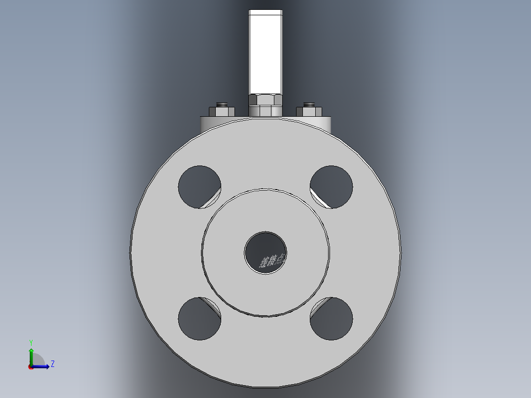 法兰球阀-304 DN15-DN200左视图
