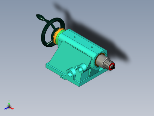 普通车床尾座设计及建模【含三维+CAD图+文档】