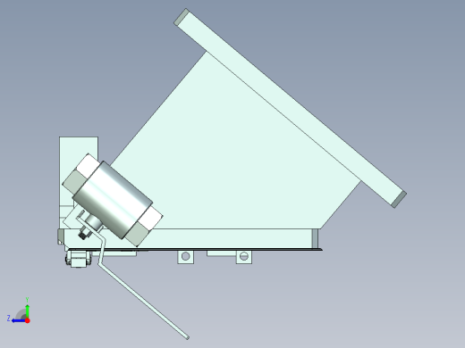 C15C-CNC1笔记本CNC工装夹具三维模型右视缩略图