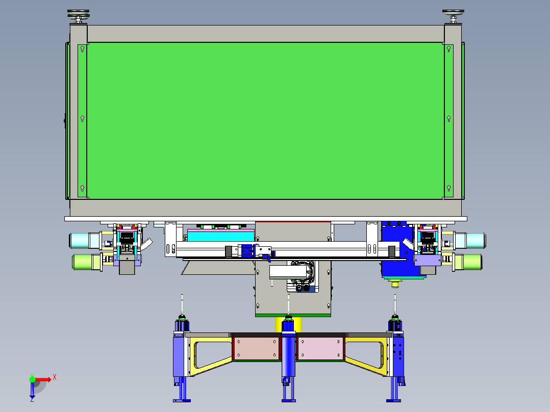阶梯轴自动化攻丝专机设计x_t俯视图