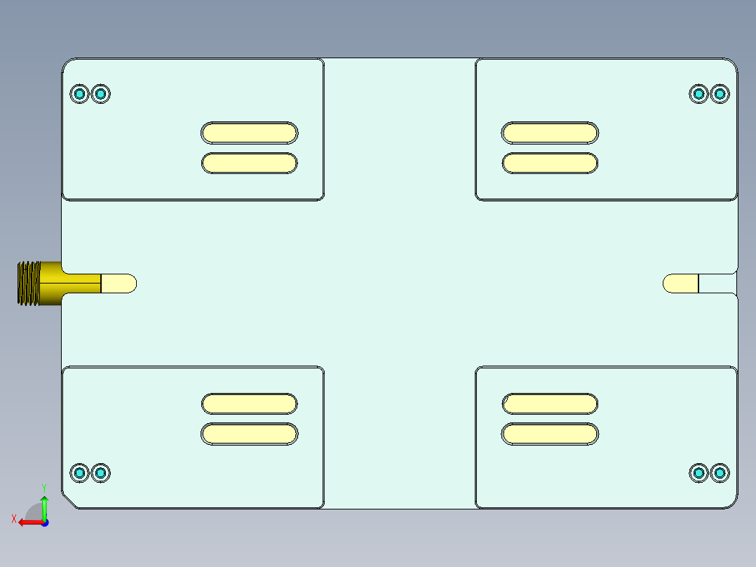 higgsf_d_CNC1铣外形&amp;内腔避位20211124-加盖板验证（带产品）后视图