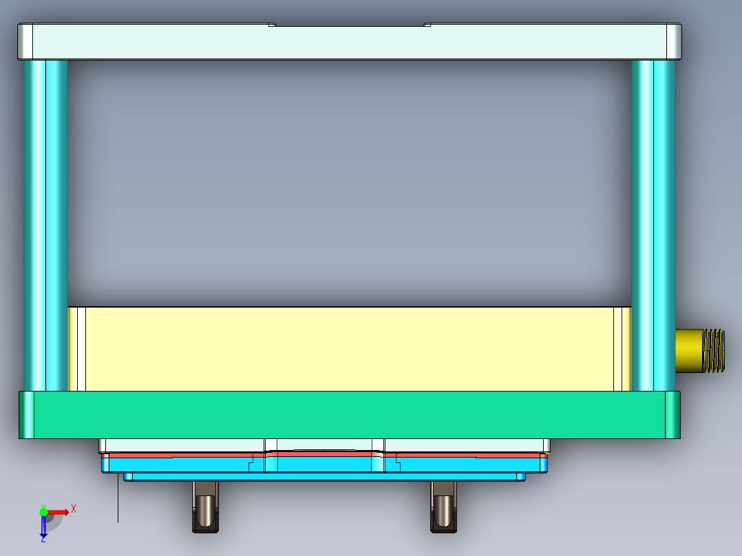 higgsf_d_CNC1铣外形&amp;内腔避位20211124-加盖板验证（带产品）俯视图