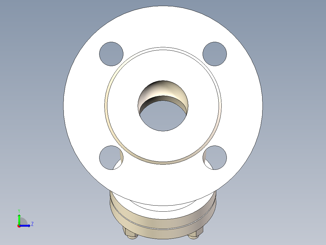 Y型过滤器-DN40左视图