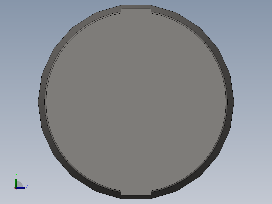GB／T65-2000开槽圆柱头螺钉M8×25左视图