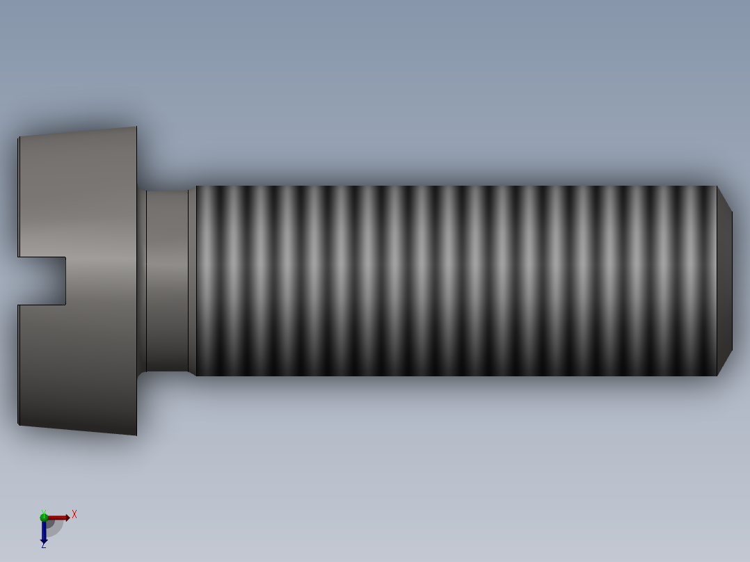 GB／T65-2000开槽圆柱头螺钉M8×25俯视图