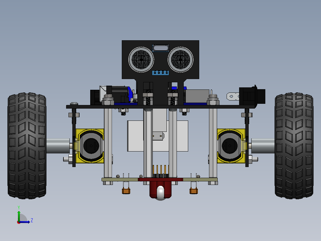 AGV小车、AGV(98)左视图