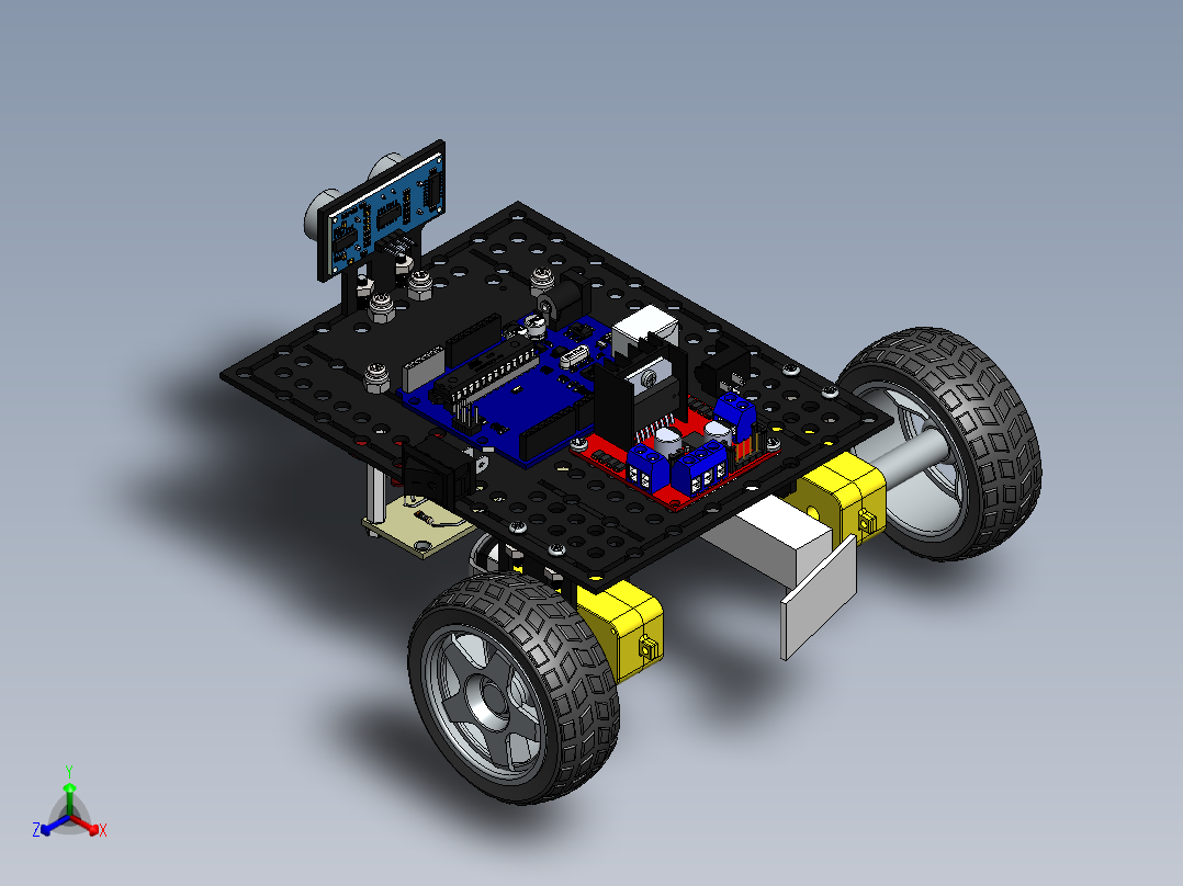AGV小车、AGV(98)正等轴测图