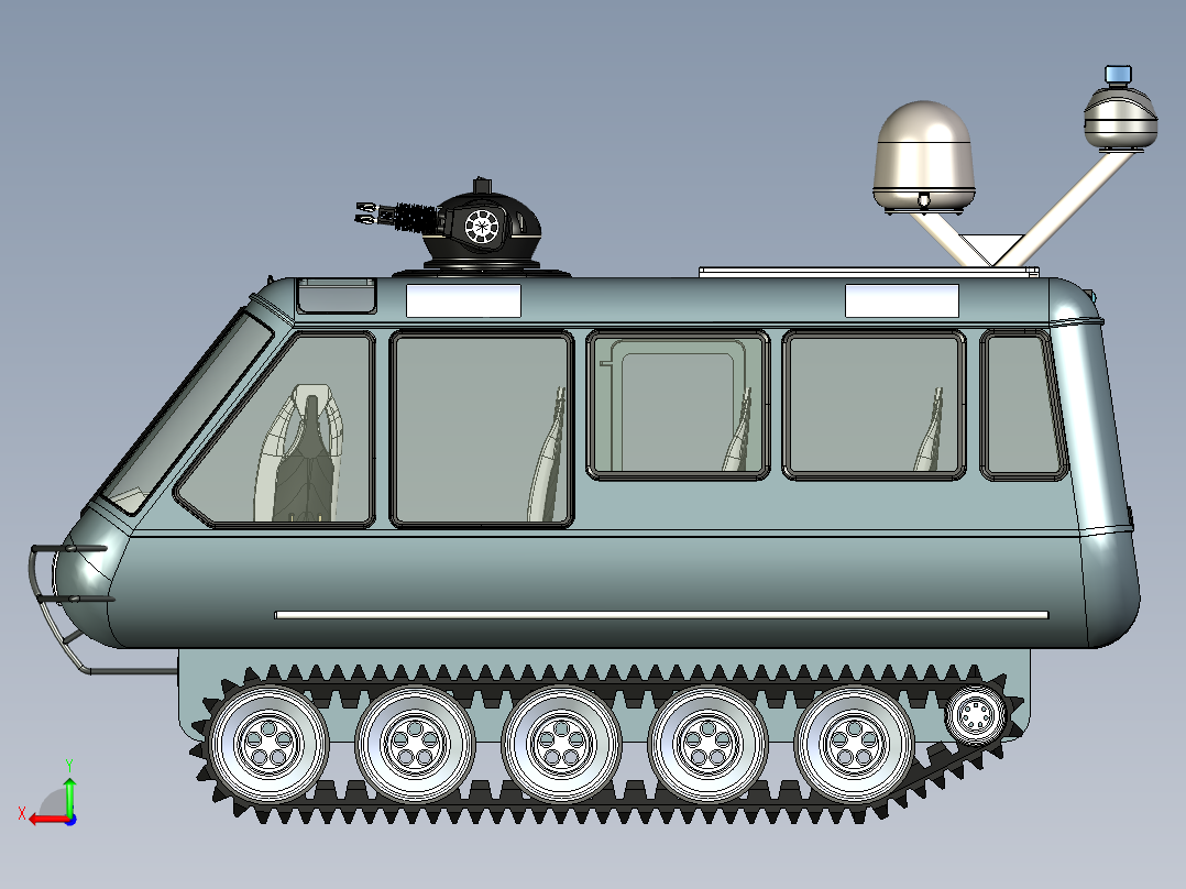 B3003989-《迷失在太空》中的战车后视图