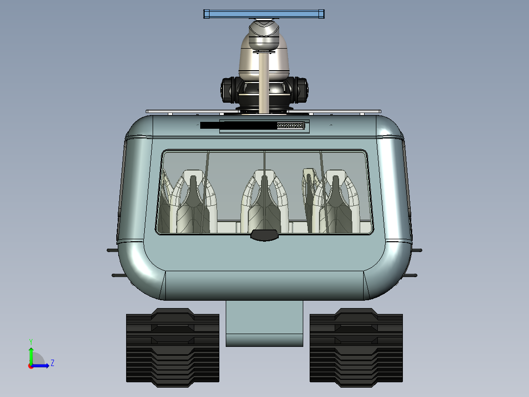 B3003989-《迷失在太空》中的战车左视图