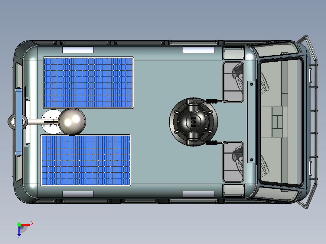 B3003989-《迷失在太空》中的战车俯视图