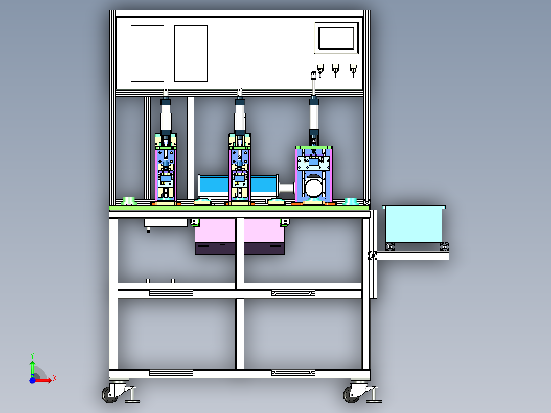 油泵性能检测设备前视图