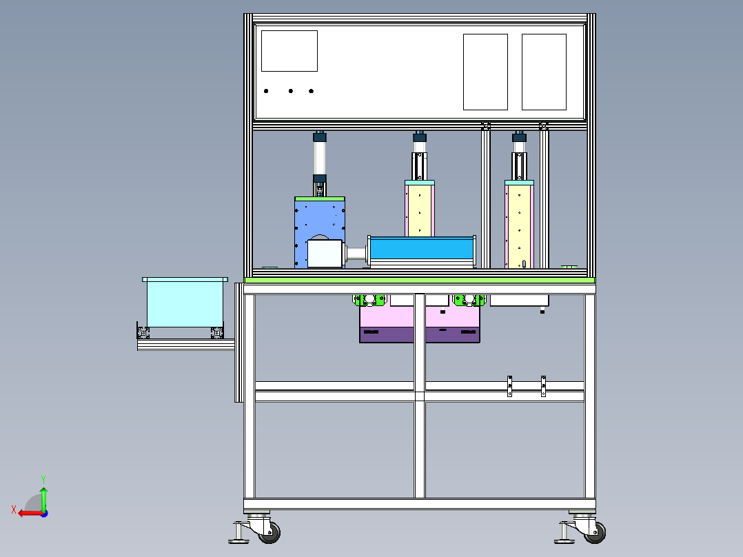 油泵性能检测设备后视图