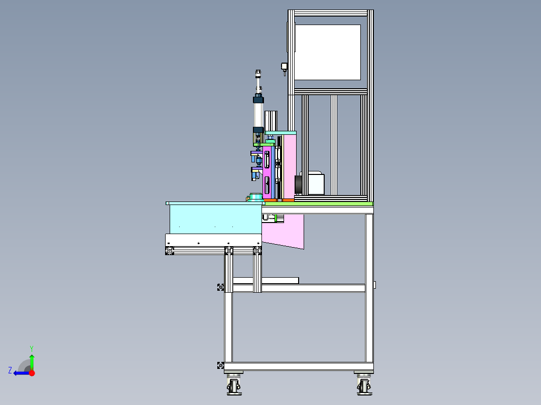 油泵性能检测设备右视图