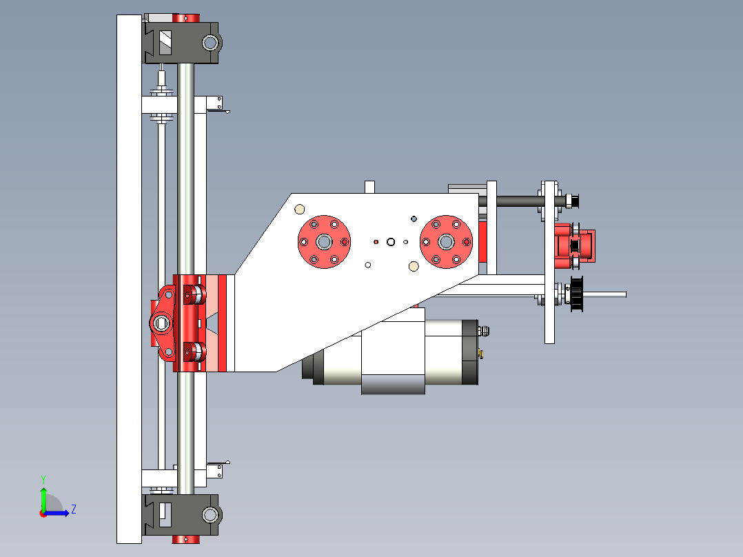 A2004696-数控铣床左视图