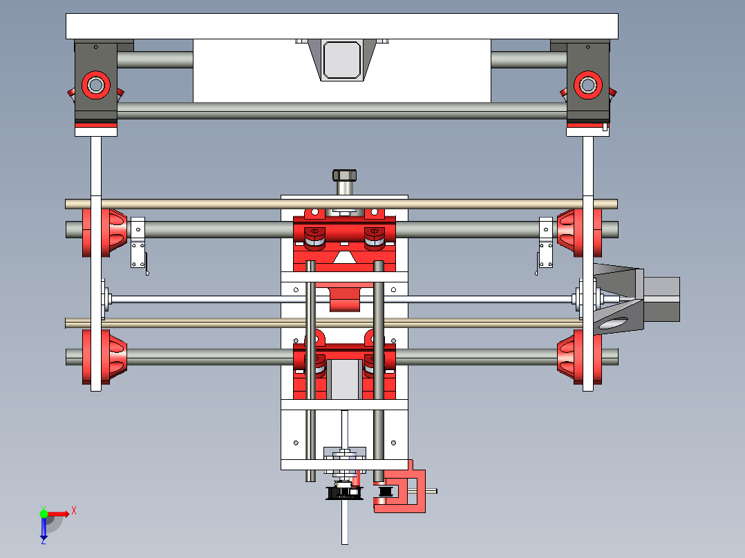 A2004696-数控铣床俯视图