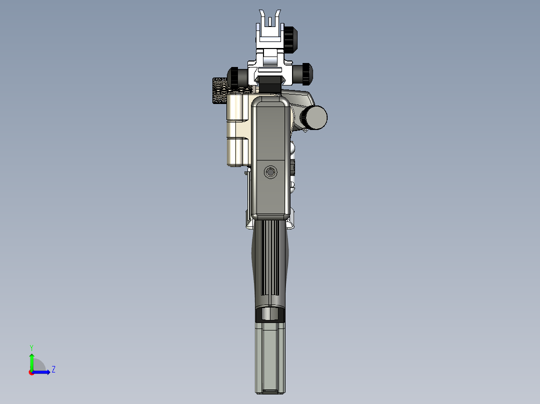 手枪左轮冲锋枪老式狙击步枪设计3D图纸lr300-and-ar47-psa-ks47 stp左视图