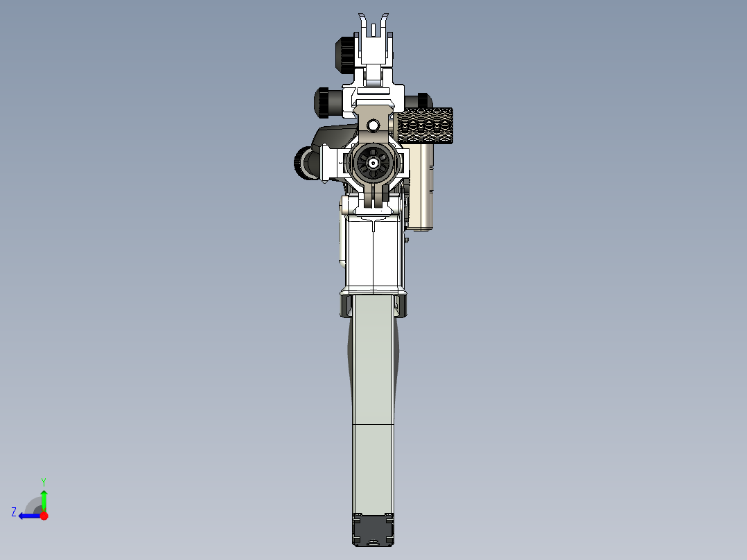 手枪左轮冲锋枪老式狙击步枪设计3D图纸lr300-and-ar47-psa-ks47 stp右视图