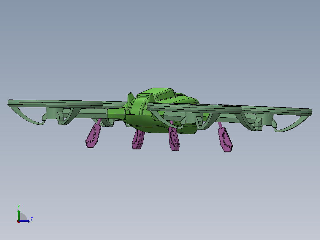 KKL四轴无人机 SW16左视图