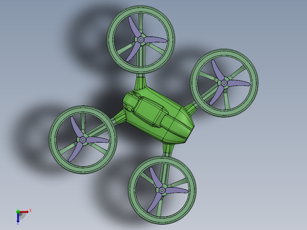 KKL四轴无人机 SW16俯视图