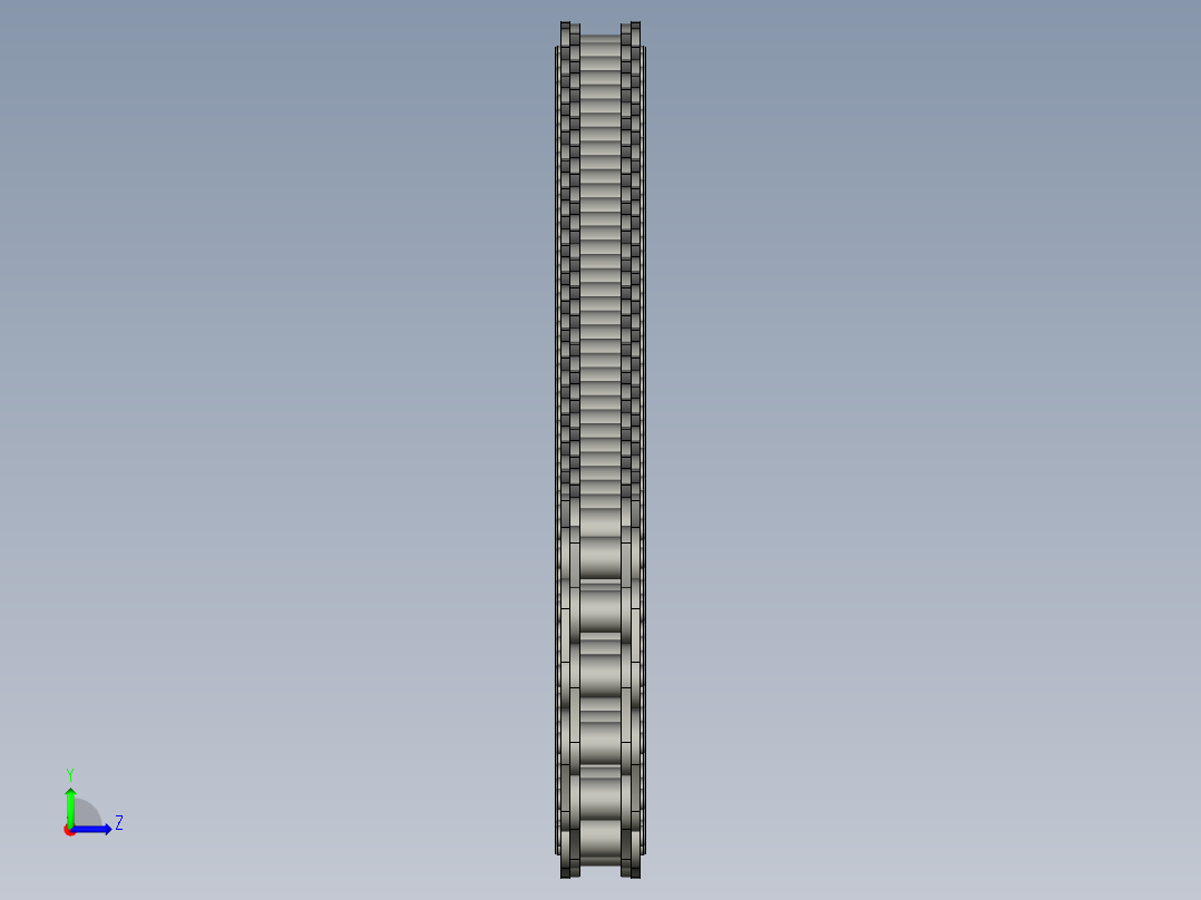 16A中心840链条左视图