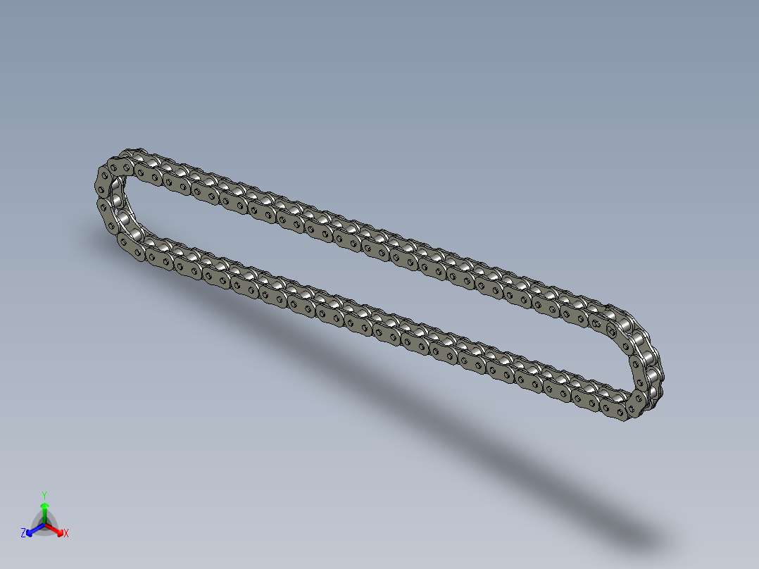 16A中心840链条正等轴测图