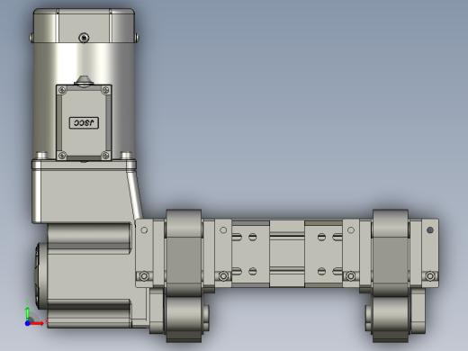 平皮带输送线总装-电机左置前视缩略图