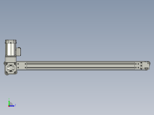 平皮带输送线总装-电机左置左视缩略图