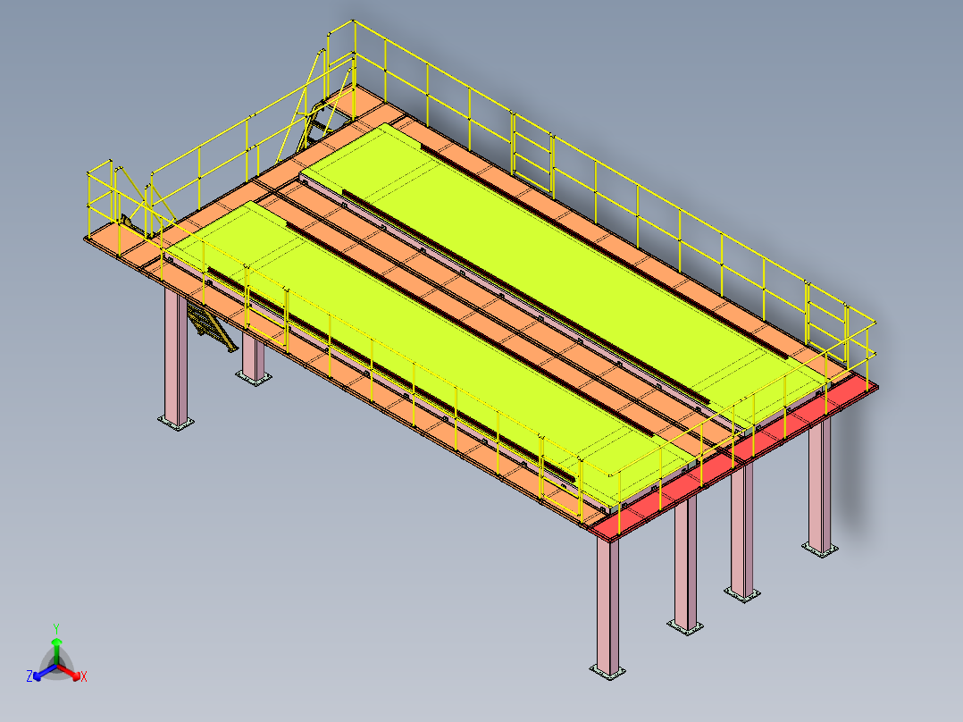 大型钢结构平台三维设计