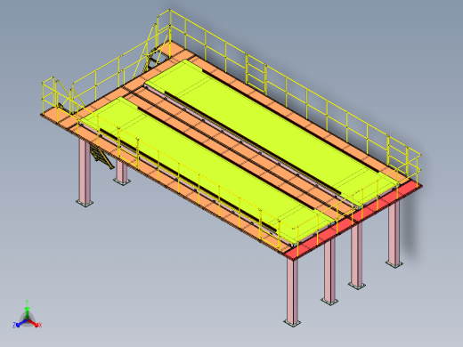 大型钢结构平台三维设计