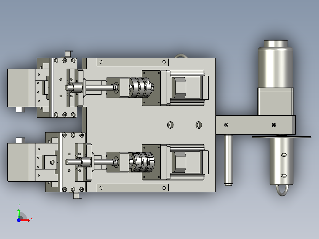 JR-收料轮组件前视图