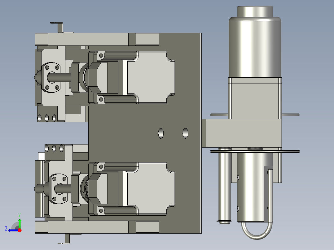 JR-收料轮组件右视图