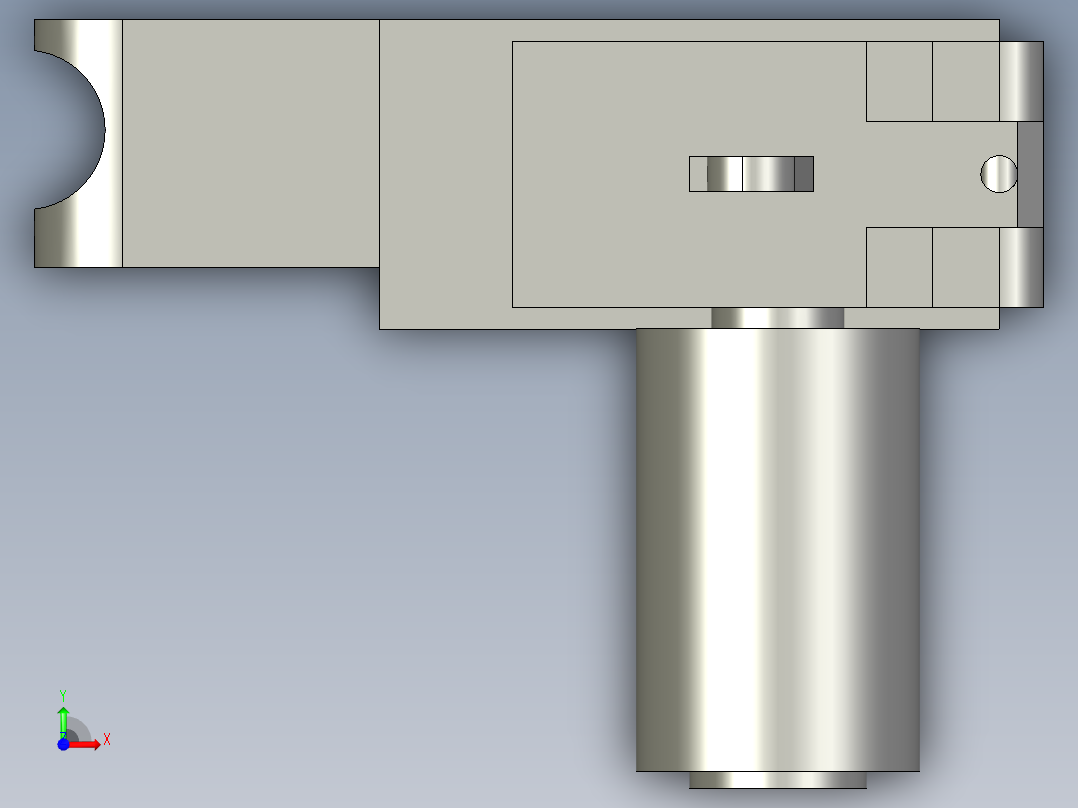 包装袋卡手前视图