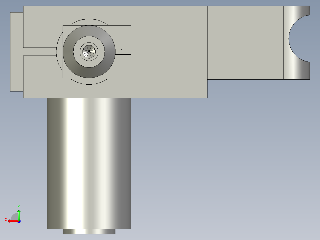 包装袋卡手后视图