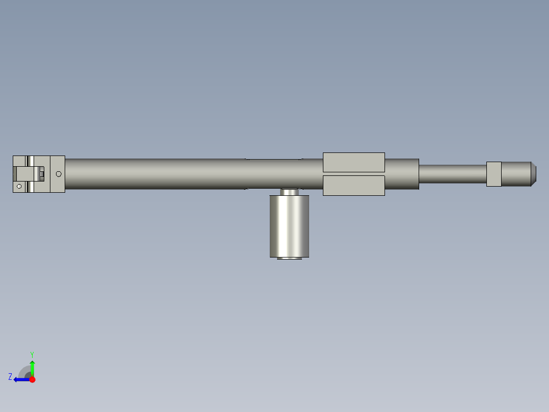 包装袋卡手右视图