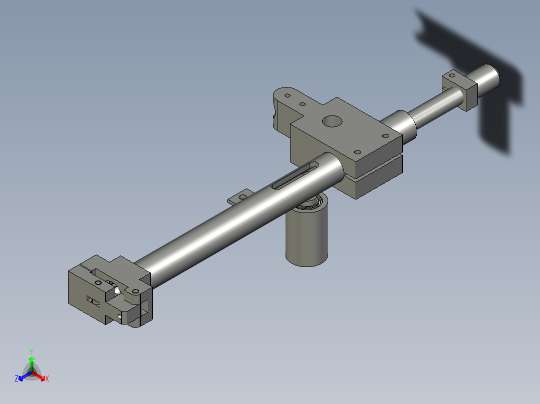 包装袋卡手正等轴测图