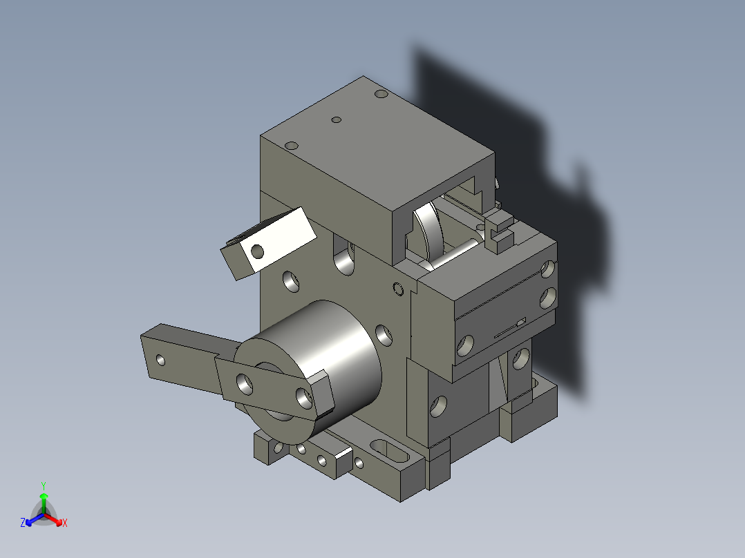 TB-04-00左送布机构主视图