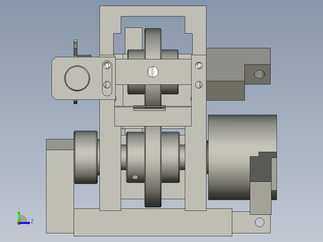 TB-04-00左送布机构左视图