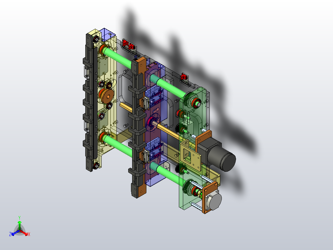 激光打标机主视图