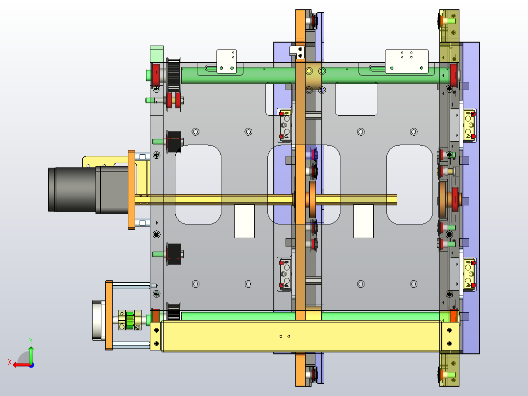 激光打标机后视图