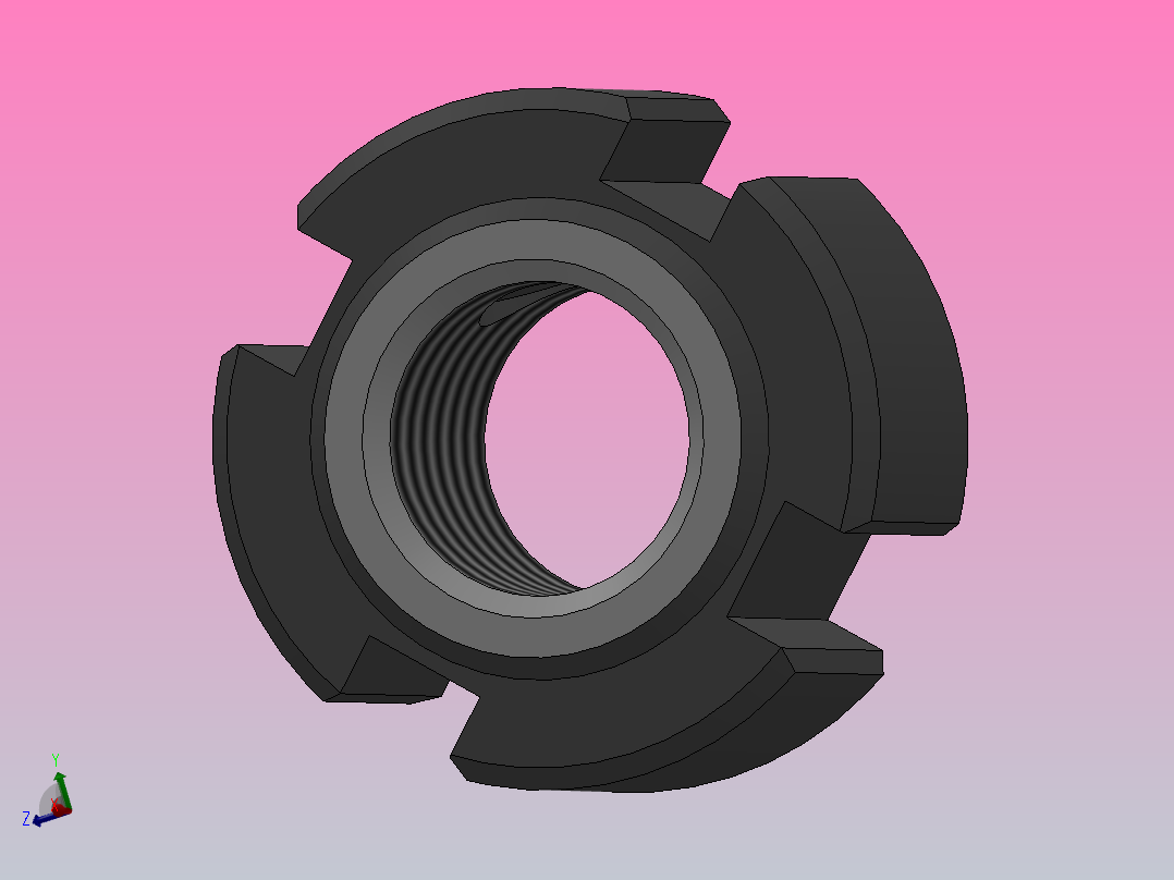 NR径向锁紧螺母[NR M8×0.75]主视图