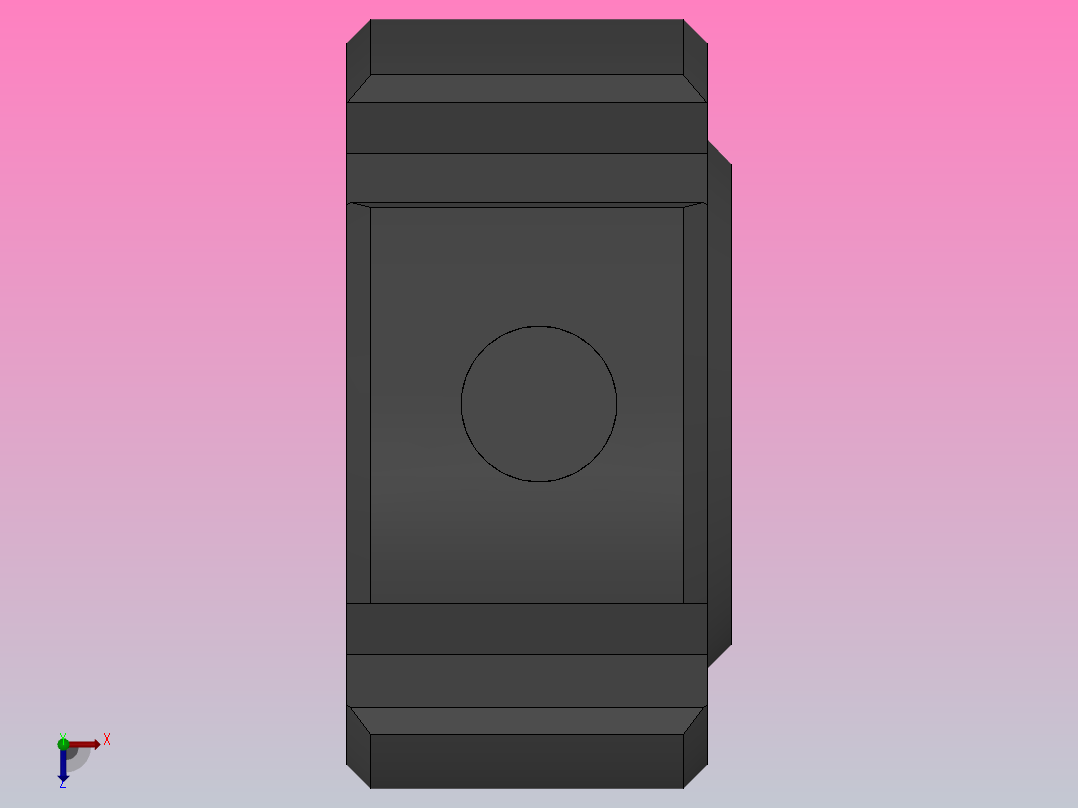 NR径向锁紧螺母[NR M8×0.75]俯视图